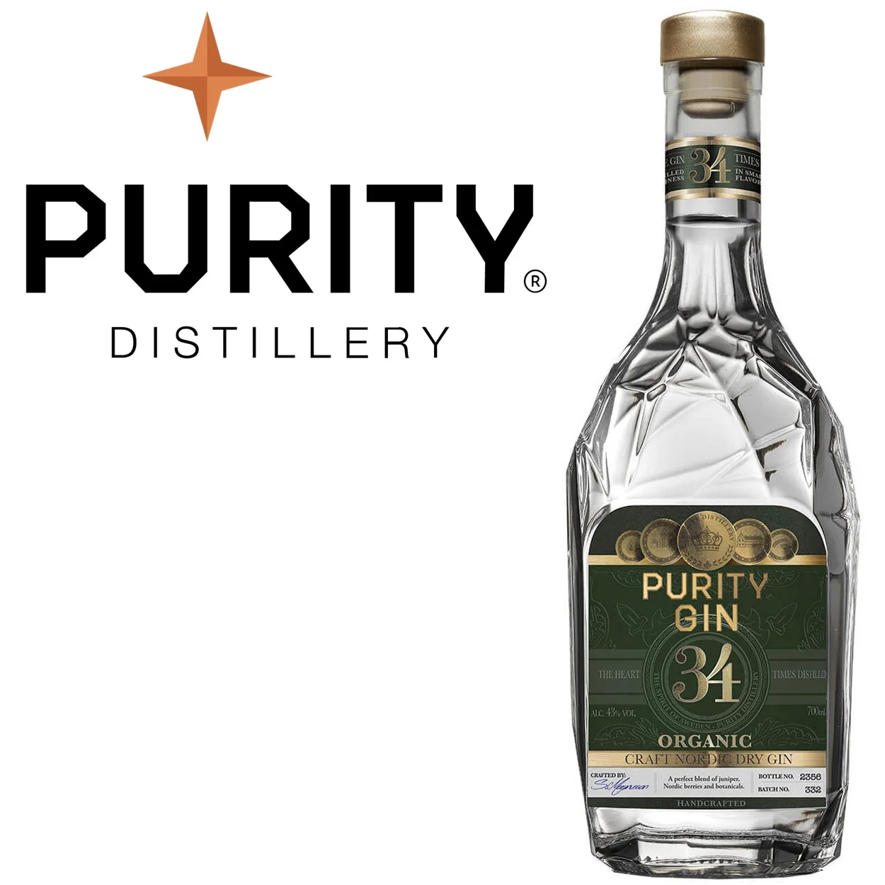 Purity Nordic London Dry 34 Gin