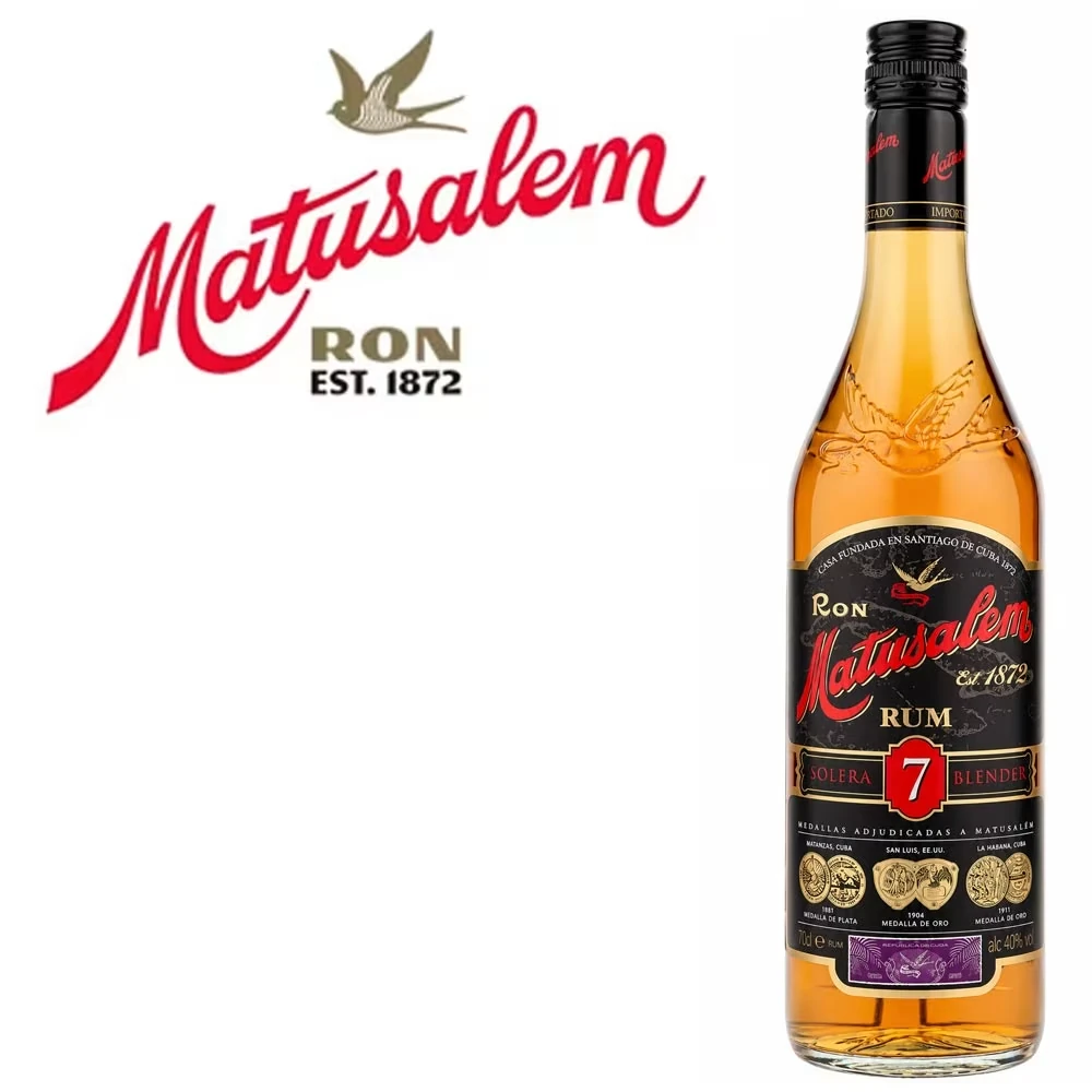 Rhum, Blended, Flasche, Goldfarbe, Etikett