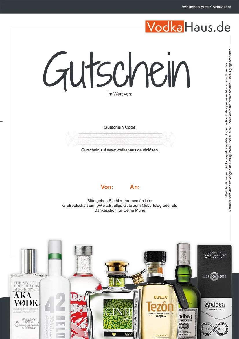 Gutschein mit Grußbotschaft