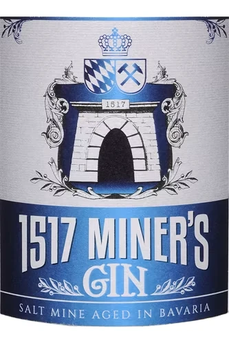 Grassl 1517 Miners Gin Etikett