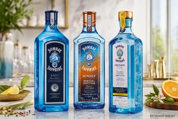 Bombay Sapphire East Sunset und Premier Cru Murcian Lemon Gin