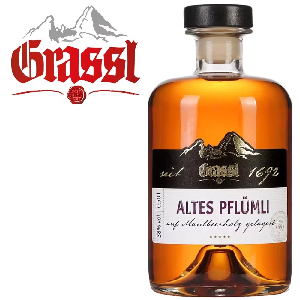 Grassl Altes Pflümli - Maulbeer Fass - 38% Vol.