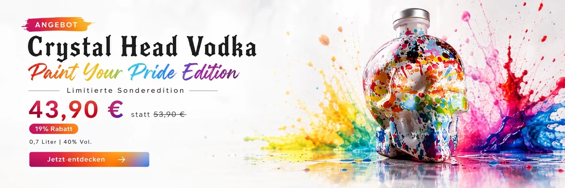 Crystal Head Paint your Pride Vodka