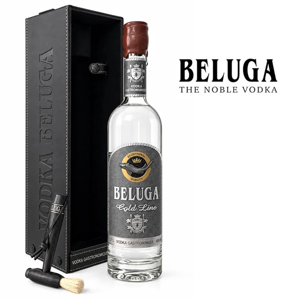 Wodka, Beluga, Gold Line, Geschenkset, Flasche 0.7L, Vodka, Beluga, Gold Line, Flasche, Geschenkset