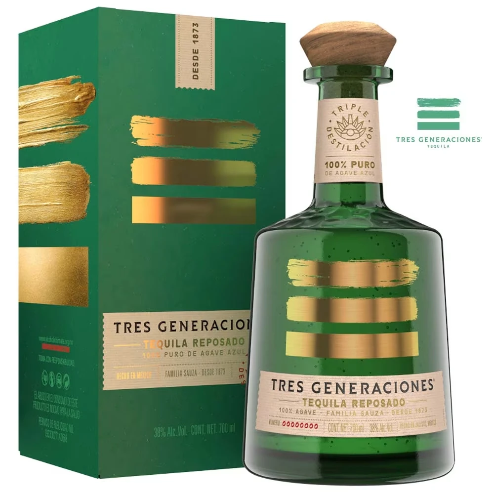Tres Generaciones Tequila Reposado - 38% Vol. / 0,7 Liter