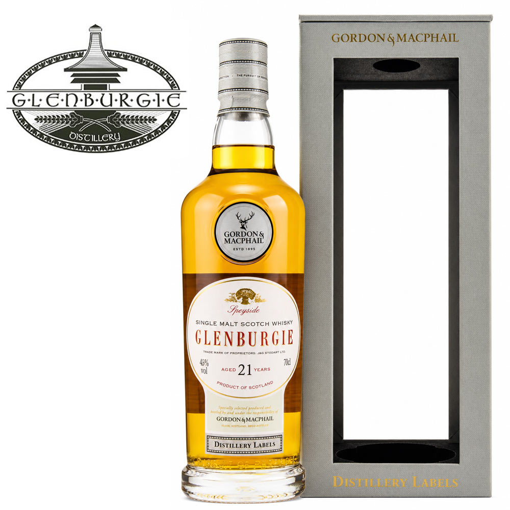 whisky, Glenburgie, Single malt, 42% vol, gift box
