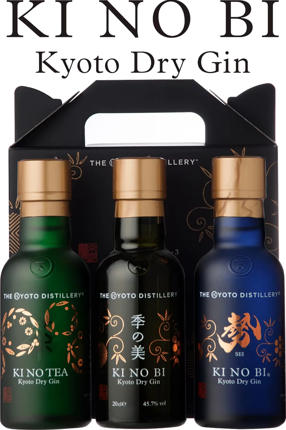 KI NO BI Gin Tasting Box 3 x 0,2 Liter