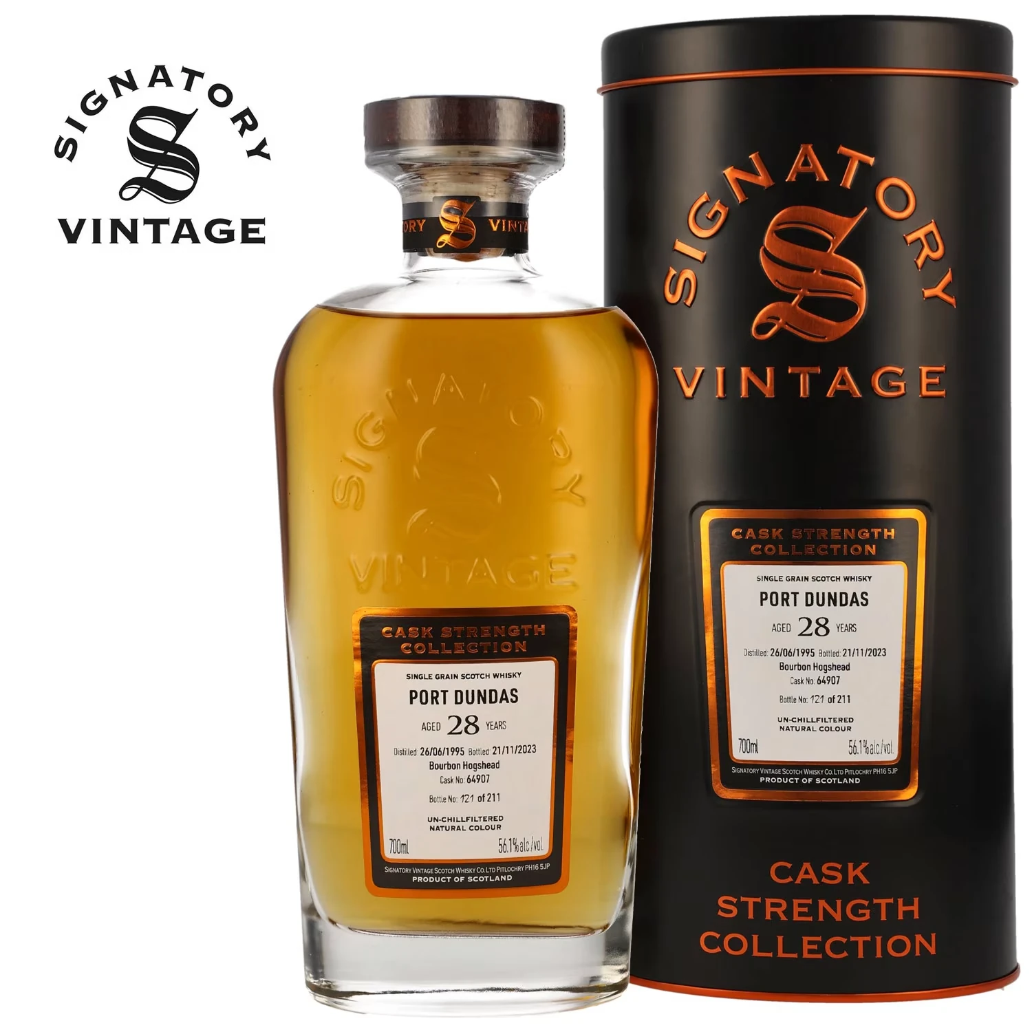 Port Dundas 1996 - Singnatory 28 Jahre -56,1% Vol.