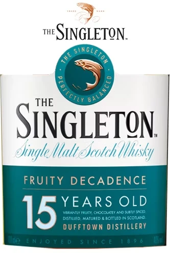 Singleton of Dufftown 15 Jahre - Etikett