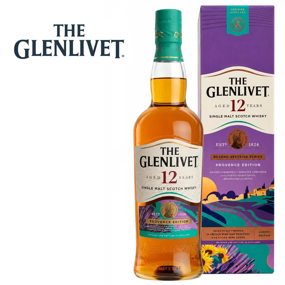 Glenlivet 12 Jahre Provence Edition - 40% Vol. / 0,7 Liter