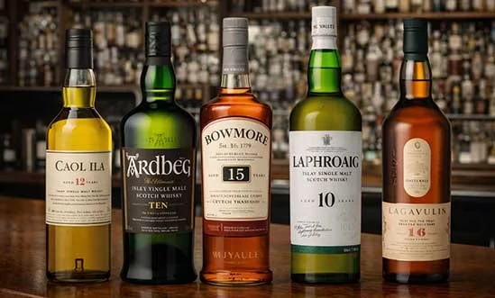 Islay Whisky Empfehlungen auf Bartresen