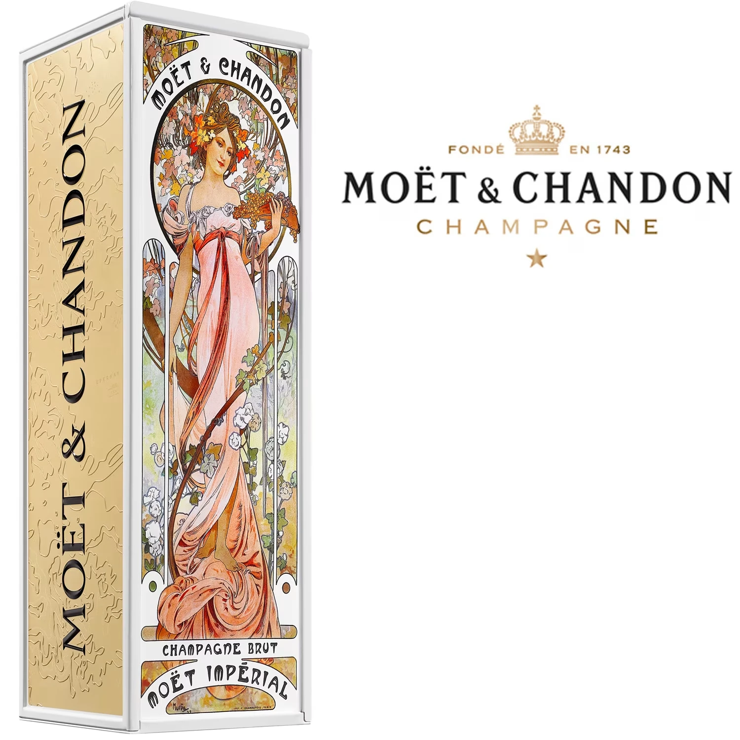 Moët & Chandon Brut - Alphonse Mucha Metallbox