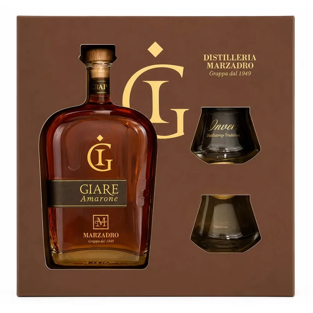 Likör, Whisky, Glasgoblet, Geschenkset, Marzadro