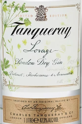 Tanqueray Lovage Gin - Etikett
