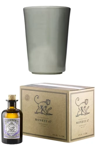 Monkey 47 Gin Miniatur mit Becher