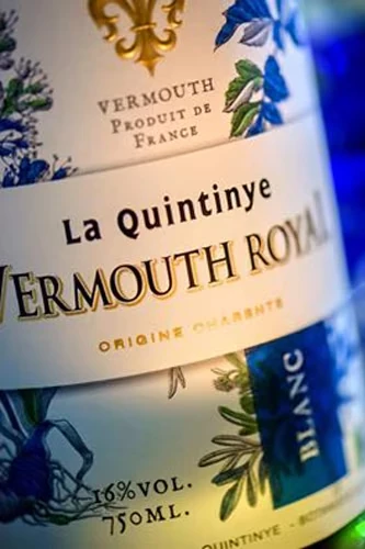 La Quintinye Vermouth Royal Blanc - Etikett