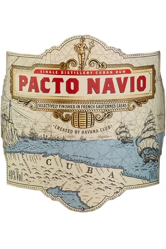 Havana Club Pacto Navio Rum Etikett