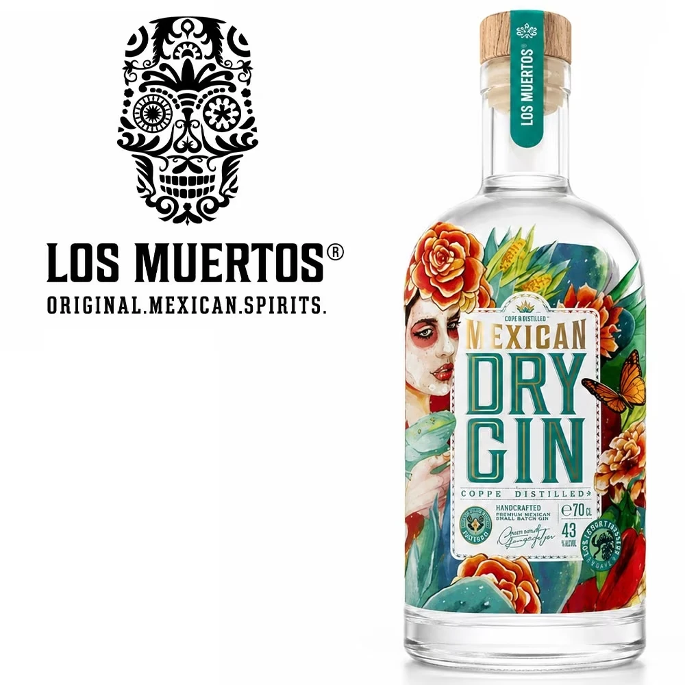 Los Muertos Mexican Dry Gin  - 43% Vol. / 0,7 Liter