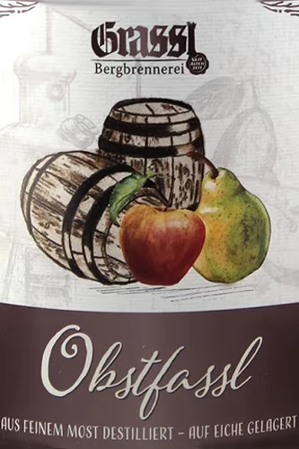 Grassl Obstfassl - Etikett