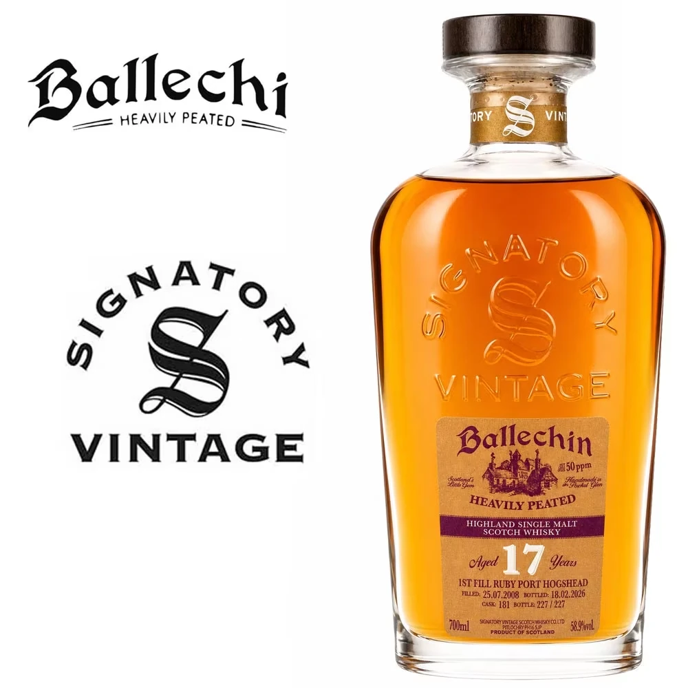 Ballechin 2008 - 17 Jahre Signatory - Ruby Port Cask