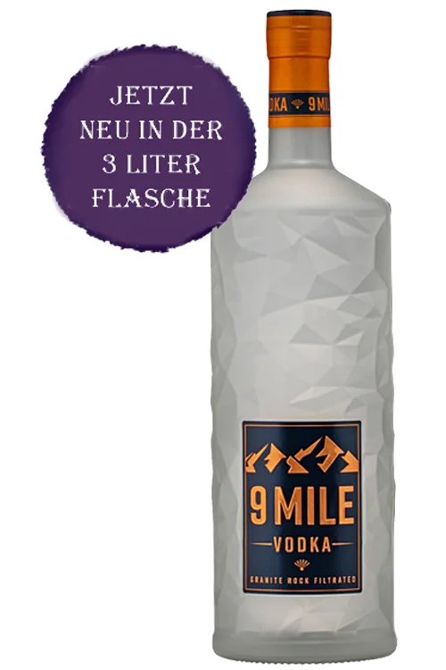 9 Mile Vodka - 3 Liter Flasche