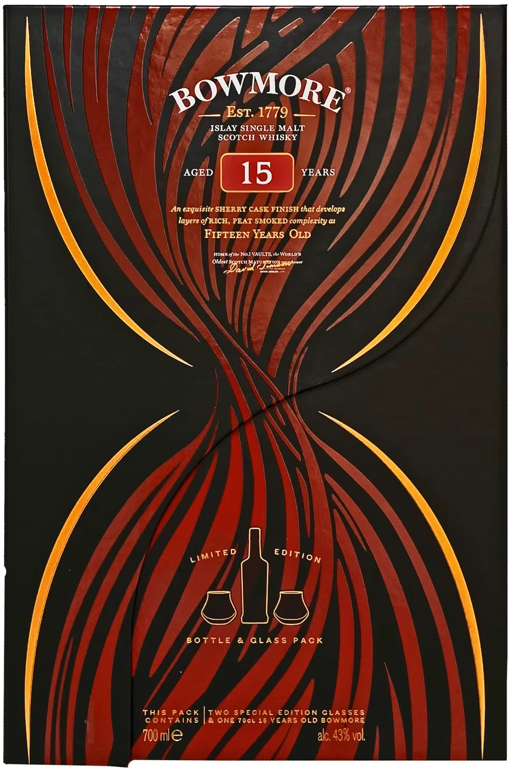 Bowmore 15 Cover Geschenkset