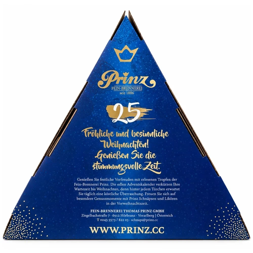 Prinz Adventskalender Schnaps 2026 – 25 Spezialitäten