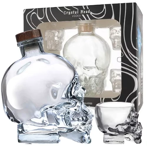 Crystal Head Geschenkset & 4 original Gläser