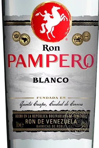 Pampero Blanco Rum Etikett