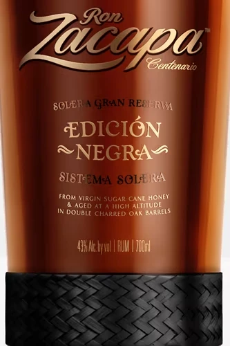 Ron Zacapa Edicion Negra Etikett