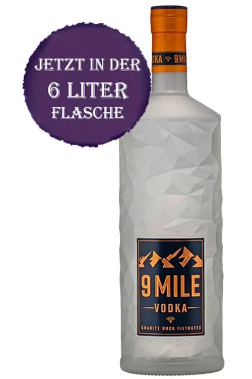 9 Mile Vodka in der 6 Liter Flasche