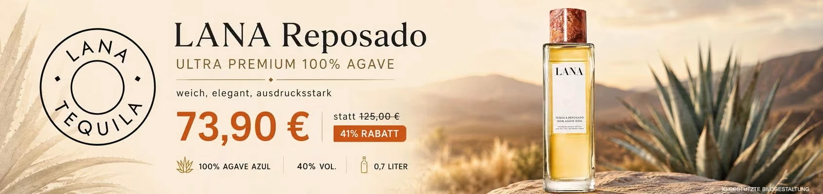 Lana Reposado Tequila Banner