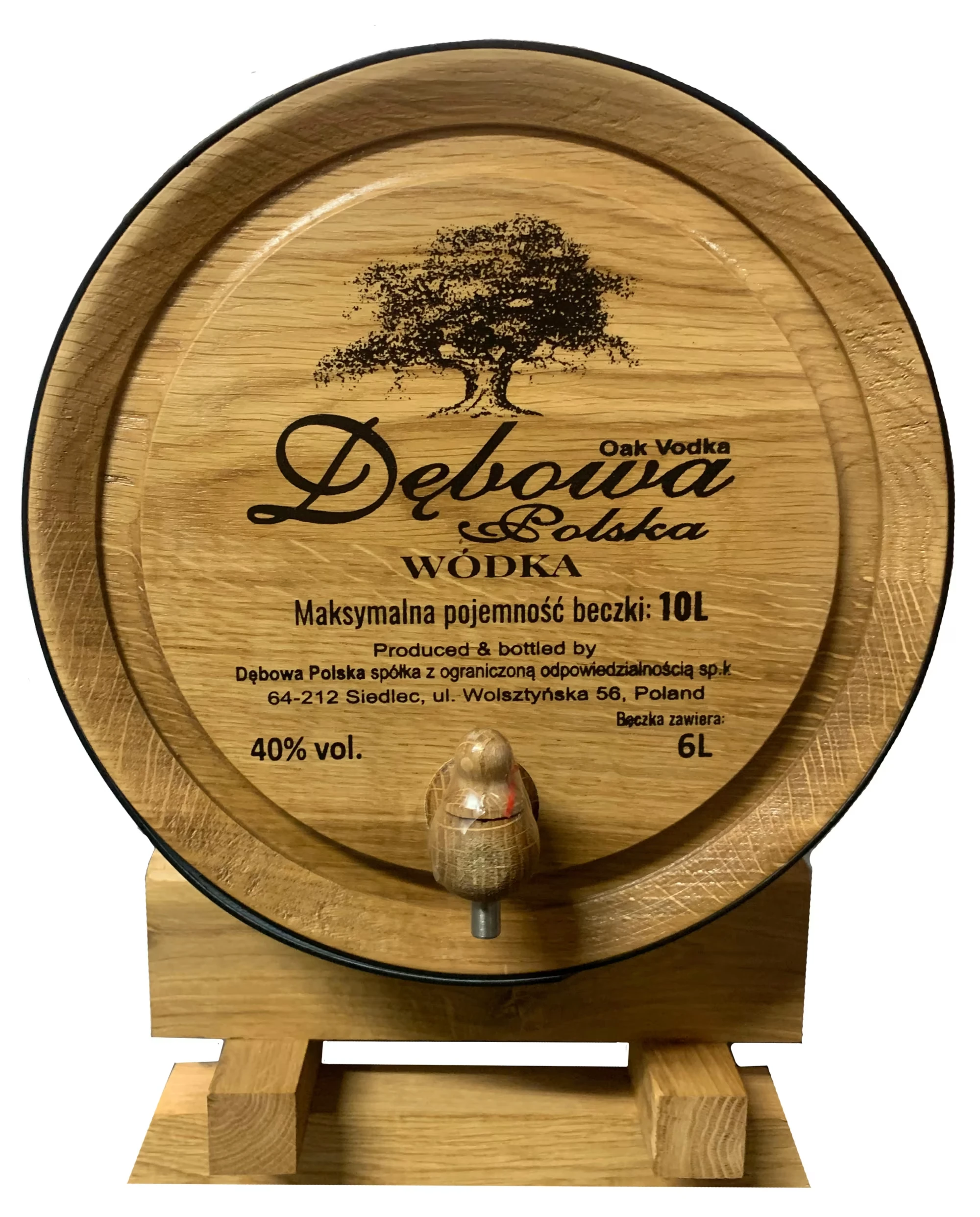 Debowa Vodka - 6 Liter im Holzfass