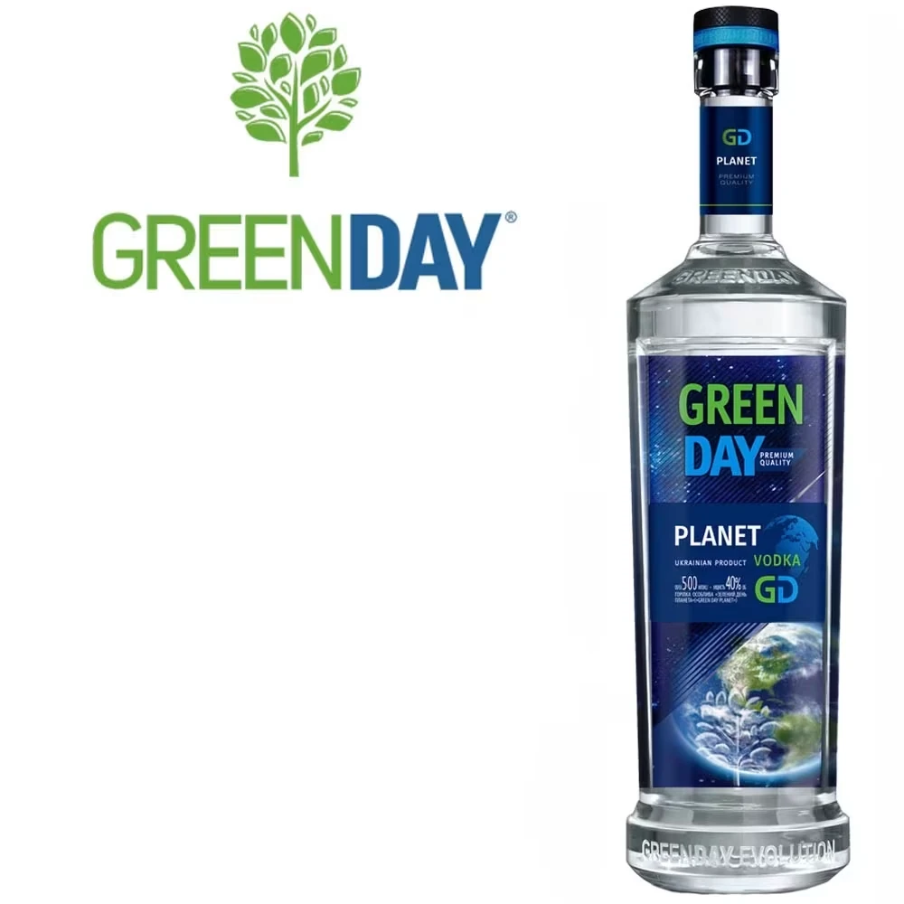 Green Day Planet Vodka - 40% Vol. / 0,5 Liter