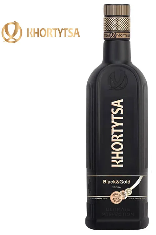 Khortytsa Black & Gold Vodka - Vodka Haus