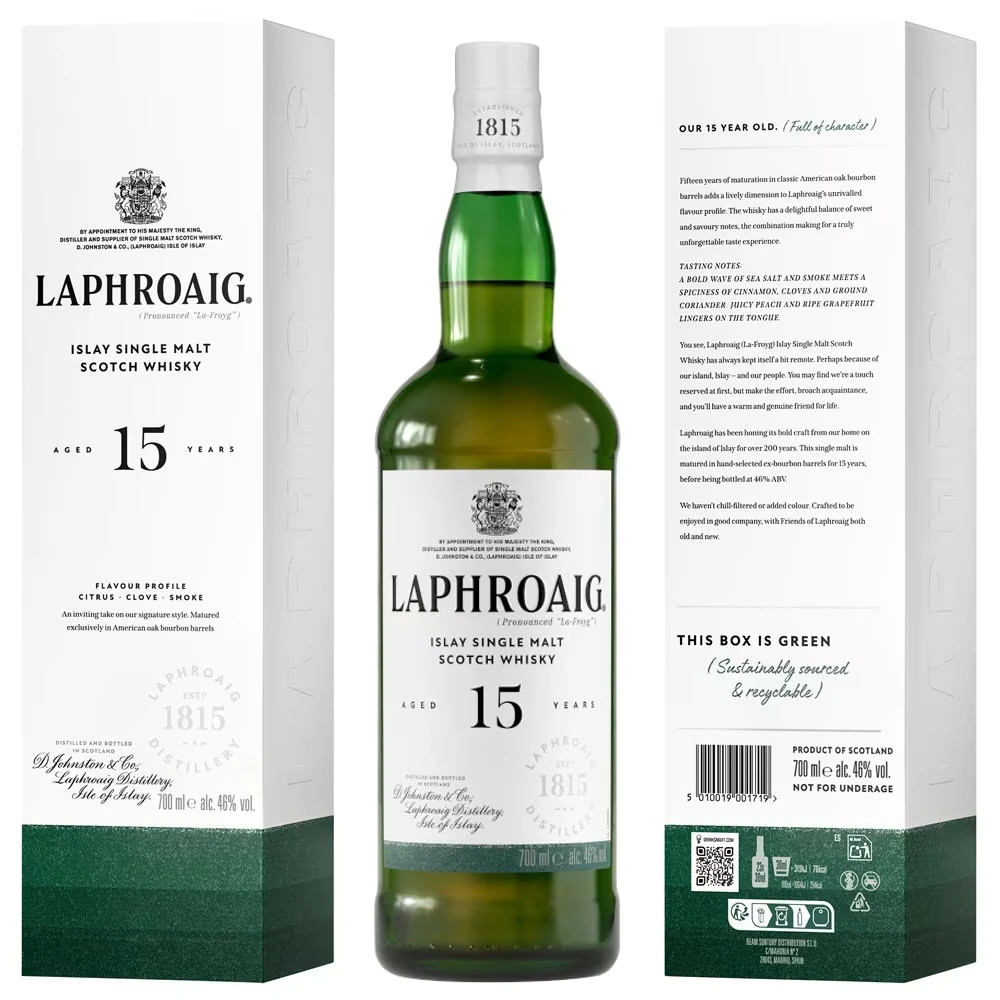 Laphroaig 15 Jahre 2026 - 46% Vol. / 0,7 Liter