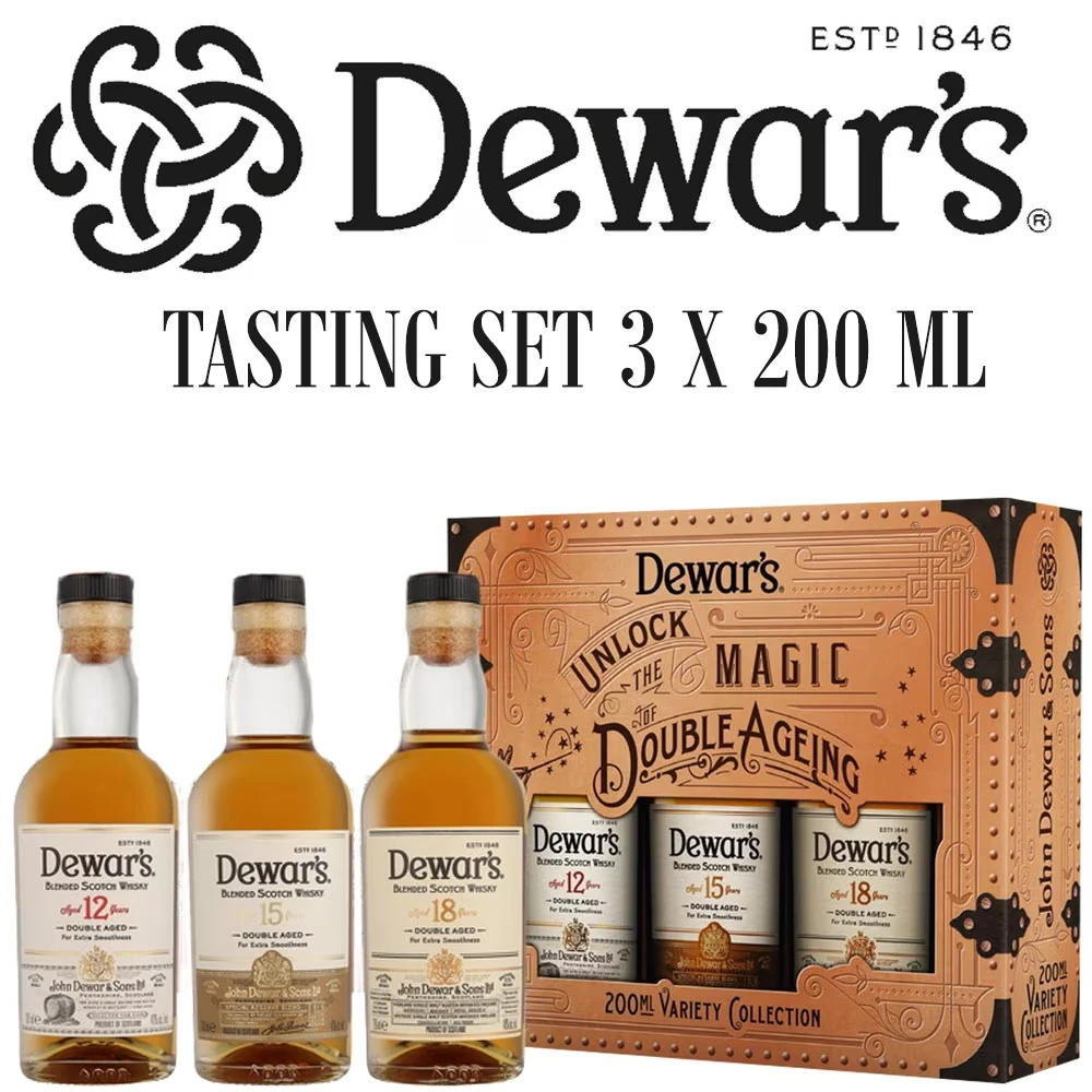 Dewar's Varity Pack - 3 x 200 ml - Tasting Pack