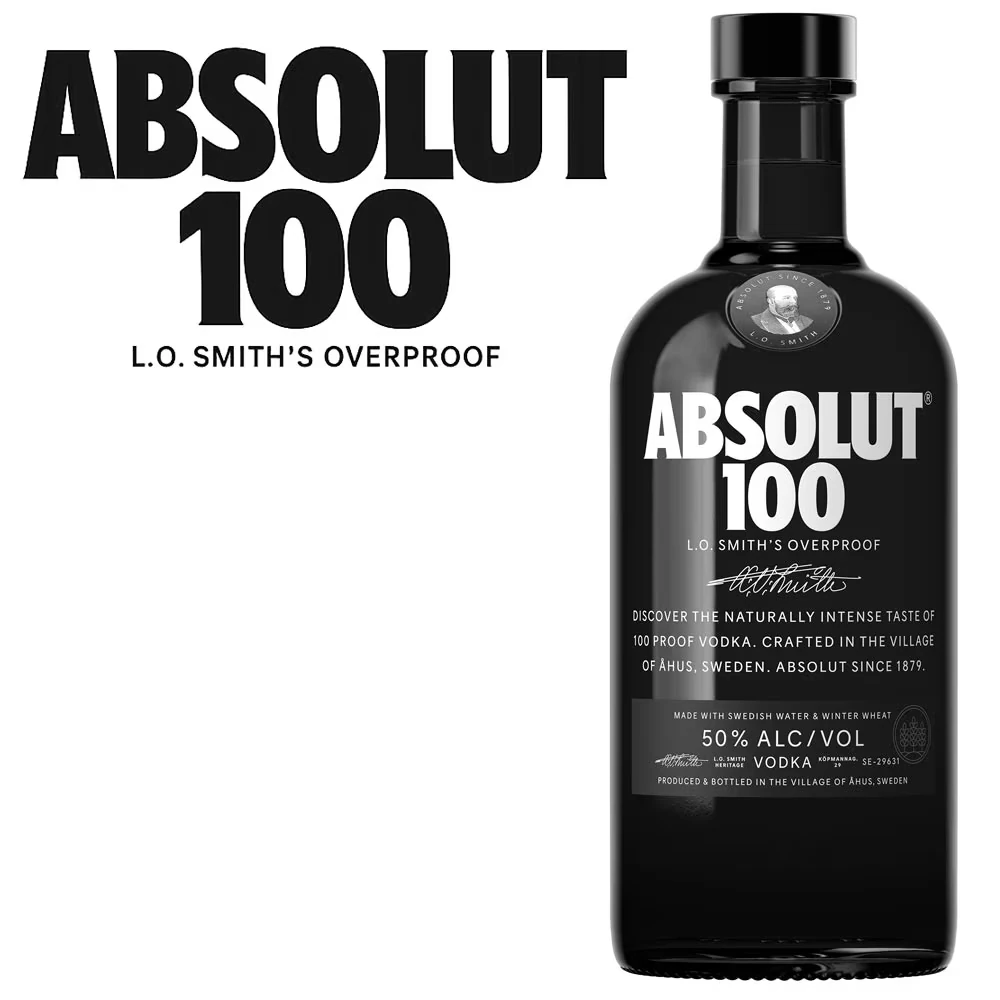 Absolut 100 Vodka - 50% Vol. / 0,7 Liter