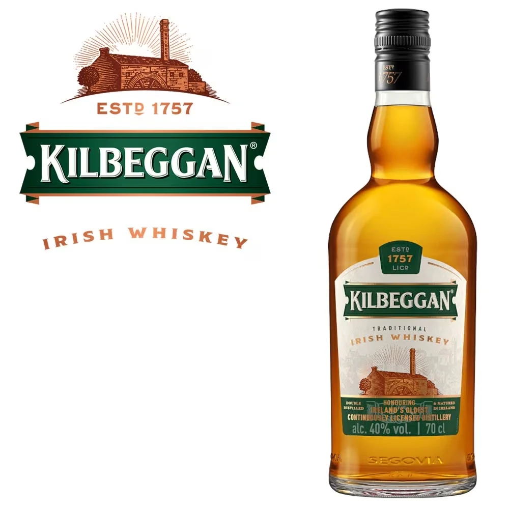 Kilbeggan Irish Blended Whiskey - 40% Vol.