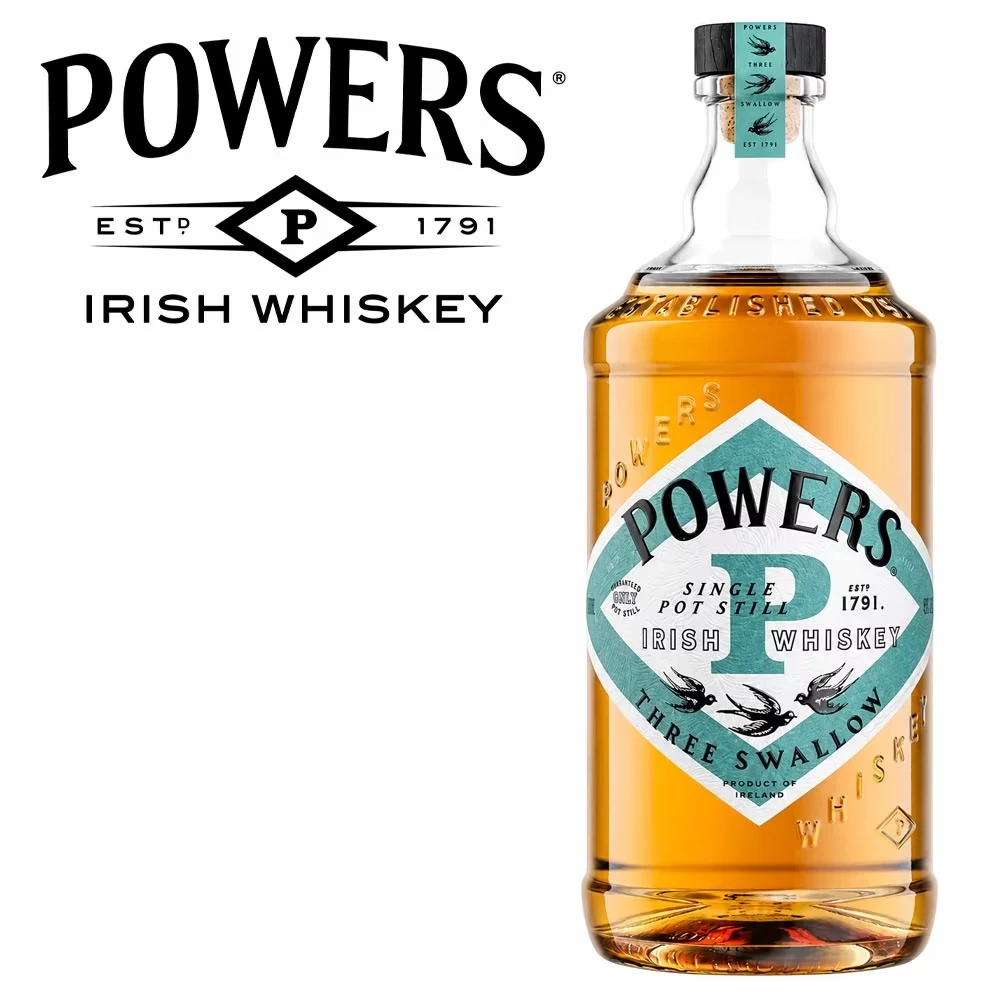 Powers Three Swallow Single Pot Still Irish Whiskey - 40% Vol.