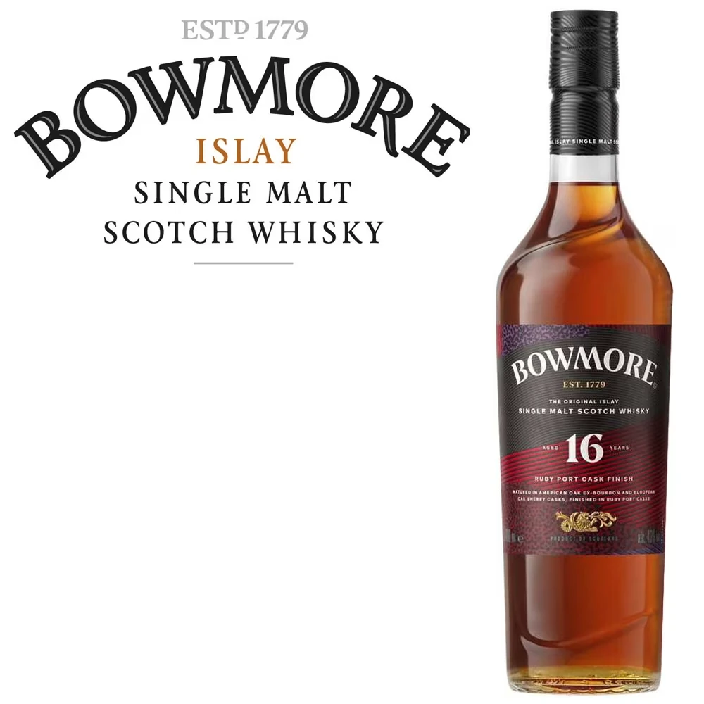Bowmore 16 Jahre Ruby Port Flasche