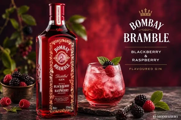 Bombay Bramble Gin mit Brombeeren und Himbeeren