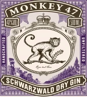 Monkey 47 Etikett