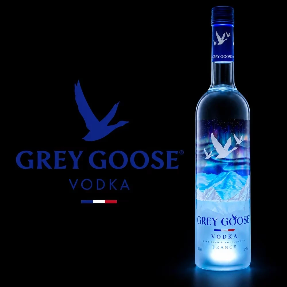 Grey Goose - Northern Lights Vodka - 0,7 Liter & LED