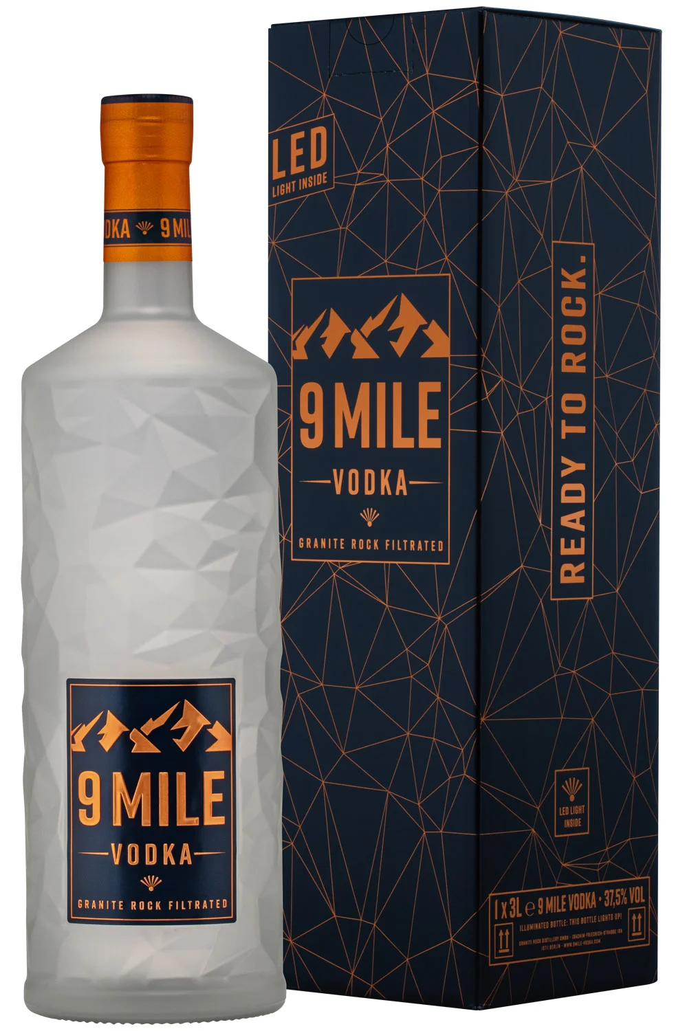 9 Mile Vodka in der 3 Liter Flasche