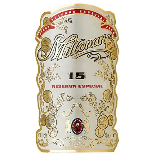 Ron Millonario 15 Etikett