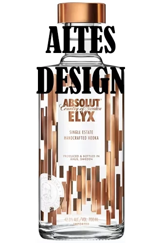 Absolut ELYX Vodka - Altes Design