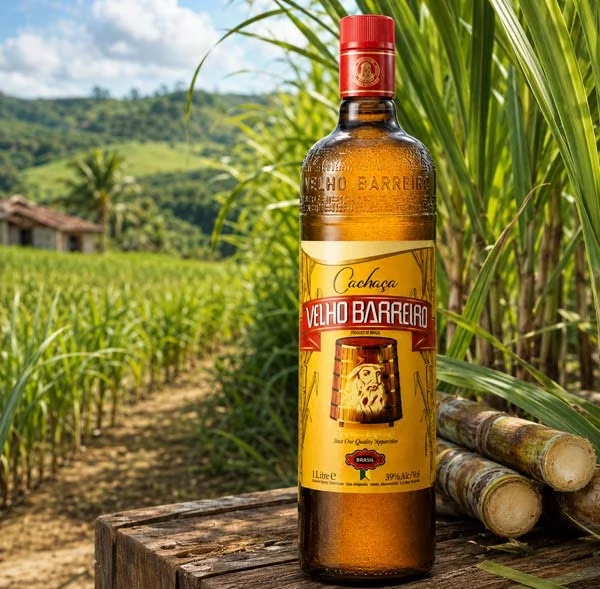 Velho Barreiro Tradicional und brasilianisches Zuckerrohr