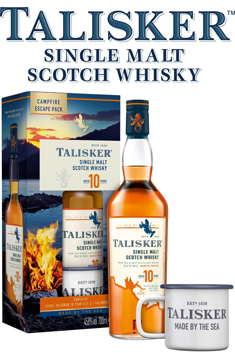 Talisker TEN - 10 Jahre mit Metall Becher