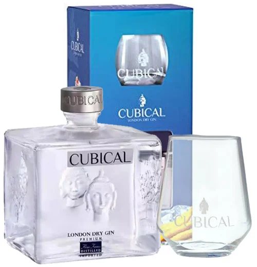 Cubical Premium London Dry Gin & Glas
